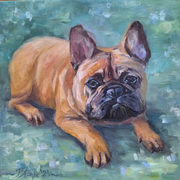 Acu dialogs, a/e, 30x30, 2023 PRIVĀTKOLEKCIJĀ