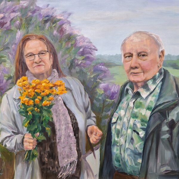 Mani mīļie, a/e, 70X100, 2024 PRIVĀTKOLEKCIJĀ