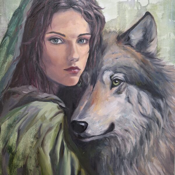 Vilka meitene, a/e, 80x60, 2024