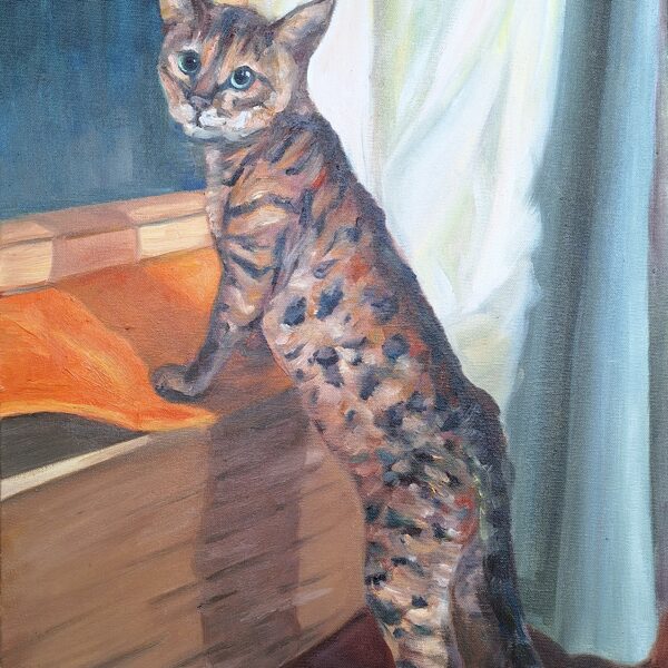 Vai kaut ko teici?, a/e, 50x40 cm , 2023, 