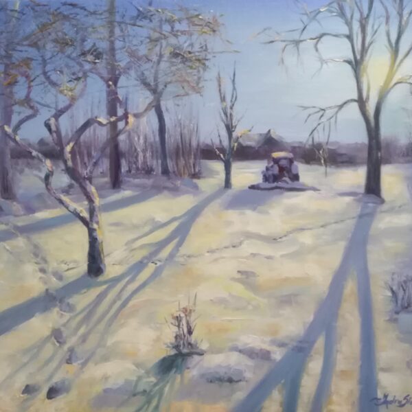 Sniegotā ziema, a/e, 60x80, 2021