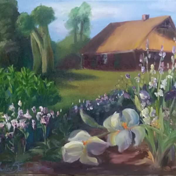 Ziedēšanas prieks, a/e, 40x50, 2021