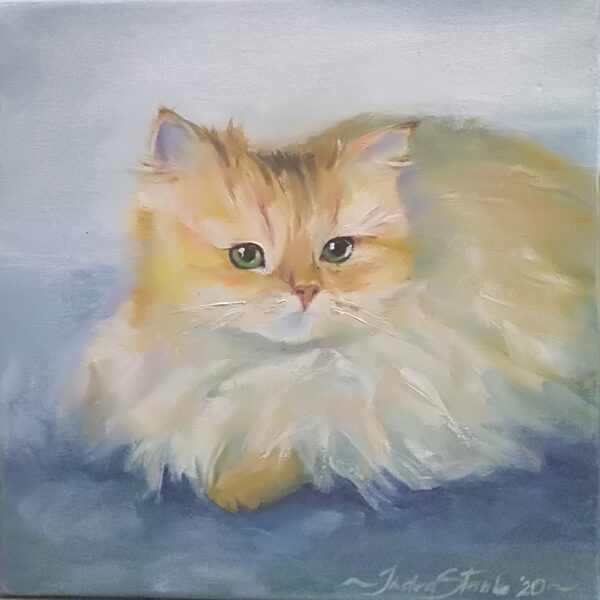 Pūkainīte, a./e. , 30x30cm, 2020,  PRIVĀTKOLEKCIJĀ