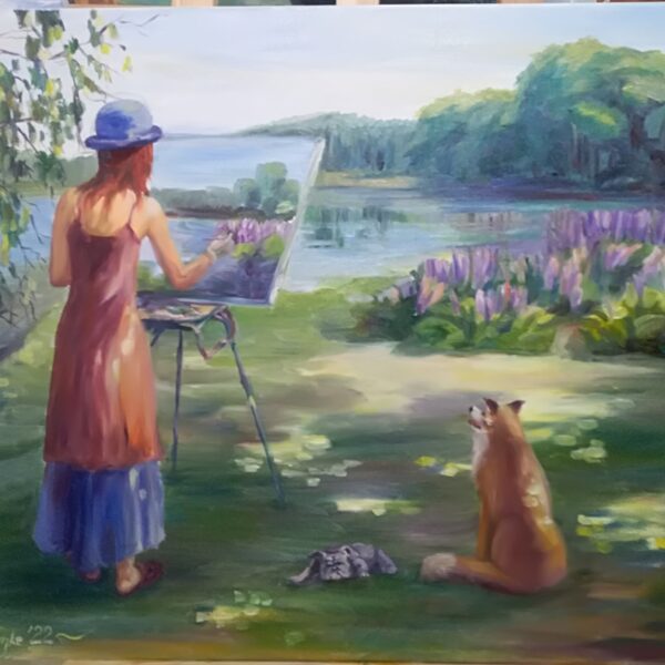 Radoša diena, a/e, 60x80, 2022