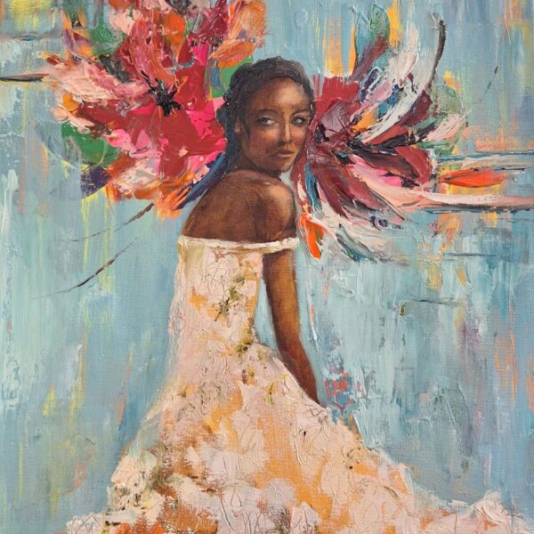 Ziedēšana, a/eļļa, akrils, 50x40, 2025